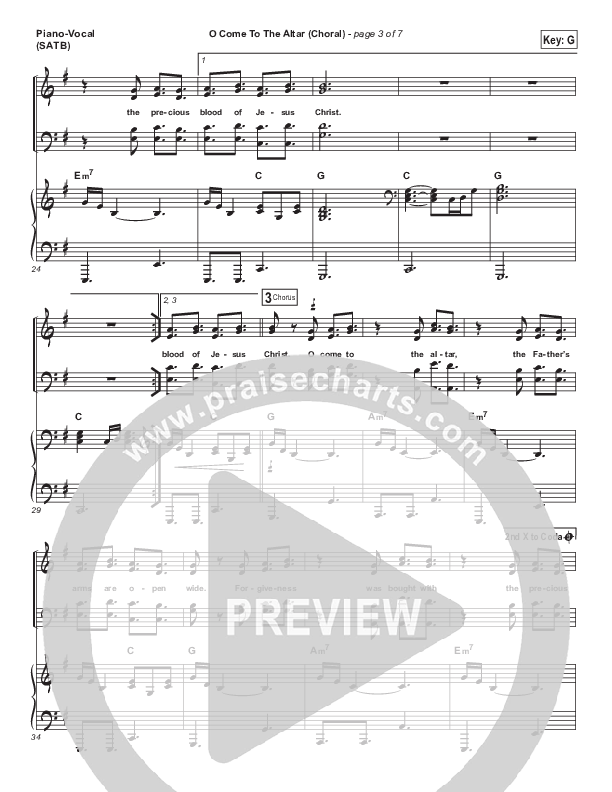 O Come To The Altar (Choral Anthem SATB) Piano/Vocal (SATB) (Elevation Worship / Arr. Luke Gambill)
