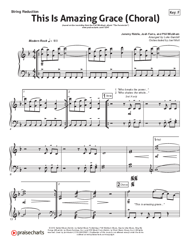 This Is Amazing Grace (Choral Anthem SATB) Synth Strings (Phil Wickham / Arr. Luke Gambill)