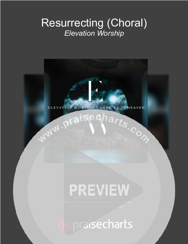 Resurrecting (Choral Anthem SATB) Cover Sheet (Elevation Worship / Arr. Luke Gambill)