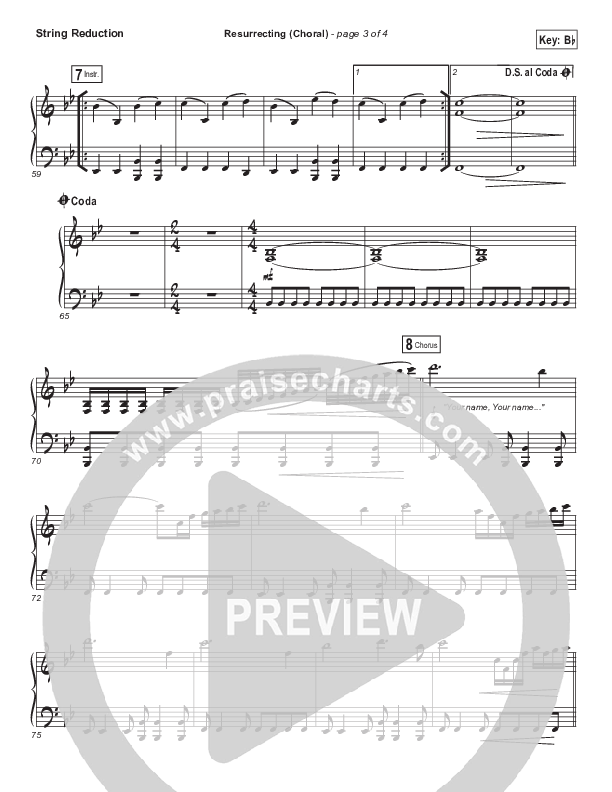 Resurrecting (Choral Anthem SATB) Synth Strings (Elevation Worship / Arr. Luke Gambill)