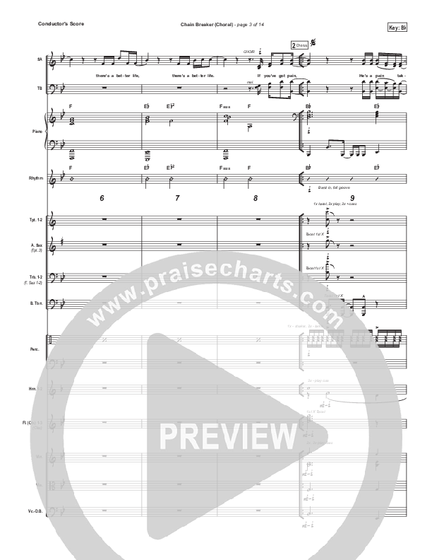 Chain Breaker (Choral Anthem SATB) Conductor's Score (Zach Williams / Arr. Luke Gambill)