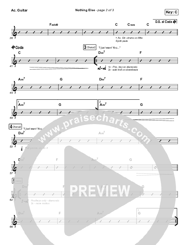 Nothing Else Acoustic Guitar (Cody Carnes)