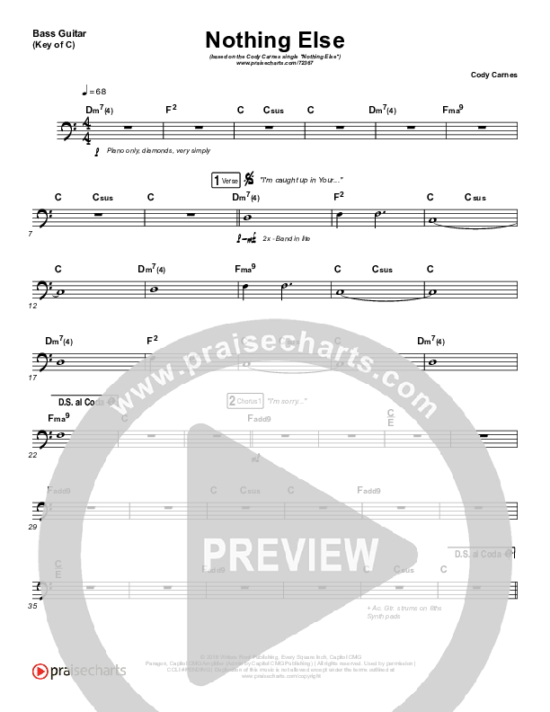 Nothing Else Bass Guitar (Cody Carnes)