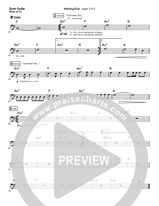 Nothing Else Bass Guitar (Cody Carnes)