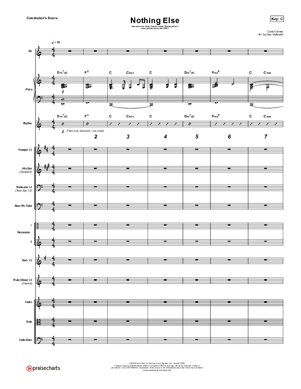 Nothing Else Conductor's Score (Cody Carnes)
