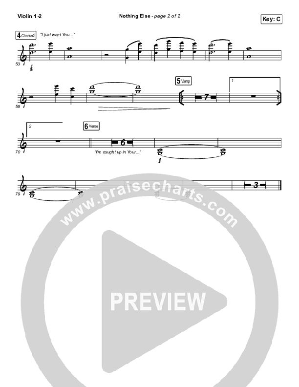 Nothing Else Violin 1/2 (Cody Carnes)