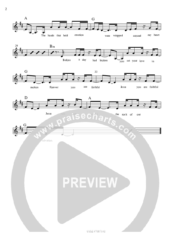 Rock Of Our Salvation Lead Sheet (Bright City)