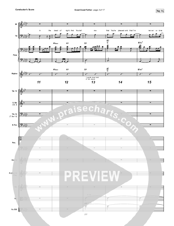 Good Good Father (Choral Anthem SATB) Conductor's Score (Chris Tomlin / Arr. Luke Gambill)