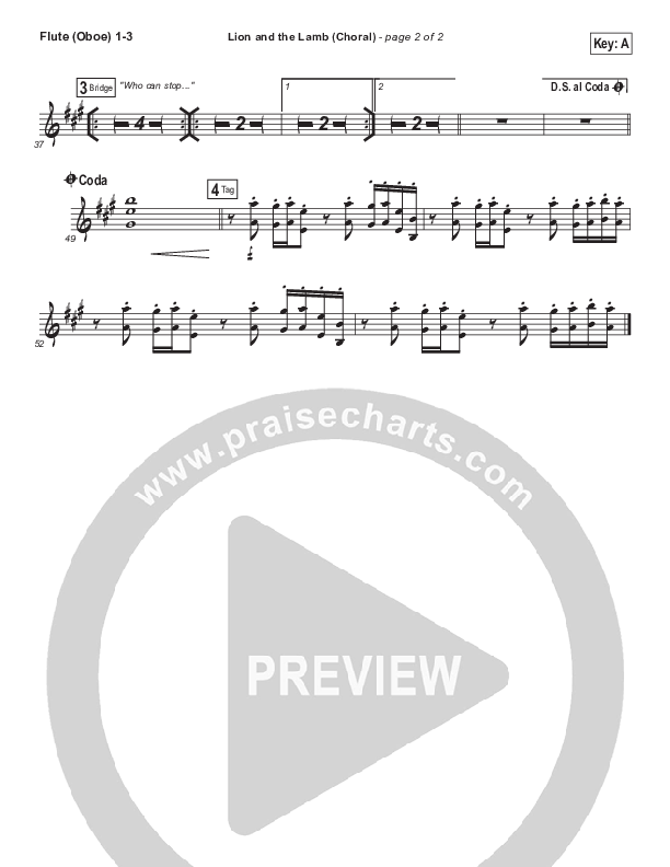 The Lion And The Lamb (Choral Anthem SATB) Wind Pack (Bethel Music / Arr. Luke Gambill)