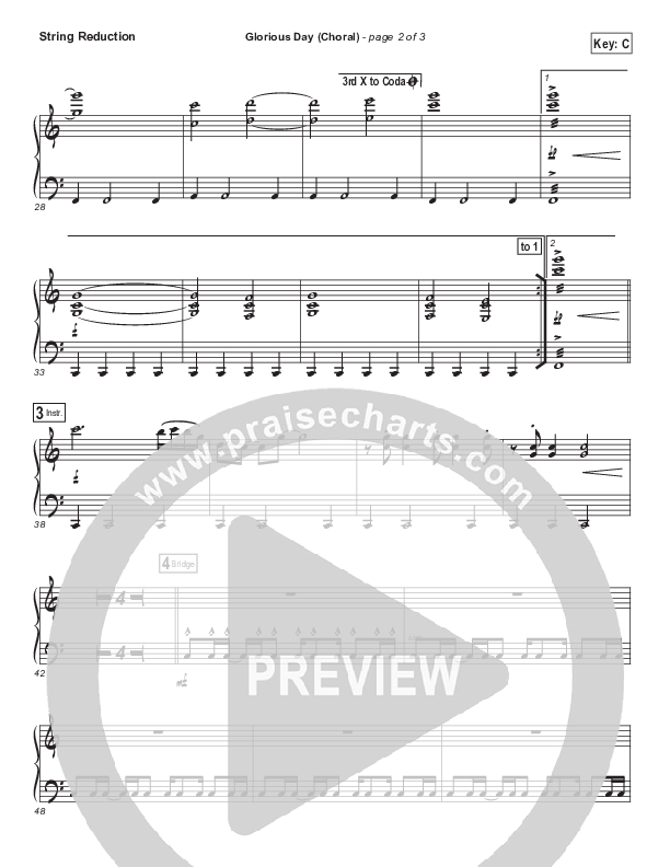 Glorious Day (Choral Anthem SATB) Synth Strings (Kristian Stanfill / Passion / Arr. Luke Gambill)