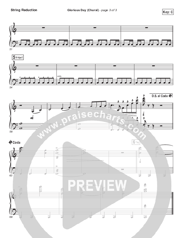 Glorious Day (Choral Anthem SATB) Synth Strings (Kristian Stanfill / Passion / Arr. Luke Gambill)