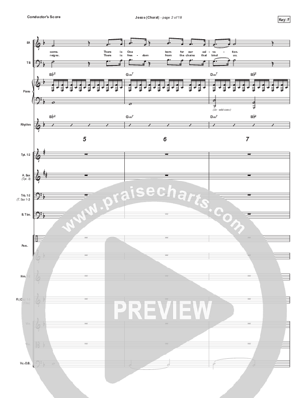 Jesus (Choral Anthem SATB) Orchestration (Chris Tomlin / Arr. Luke Gambill)