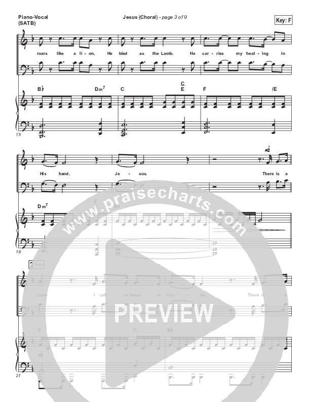 Jesus (Choral Anthem SATB) Piano/Vocal Pack (Chris Tomlin / Arr. Luke Gambill)