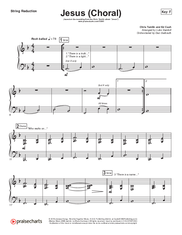 Jesus (Choral Anthem SATB) Synth Strings (Chris Tomlin / Arr. Luke Gambill)