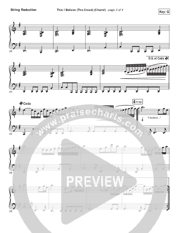 This I Believe (The Creed) (Choral Anthem SATB) Synth Strings (Hillsong Worship / Arr. Luke Gambill)