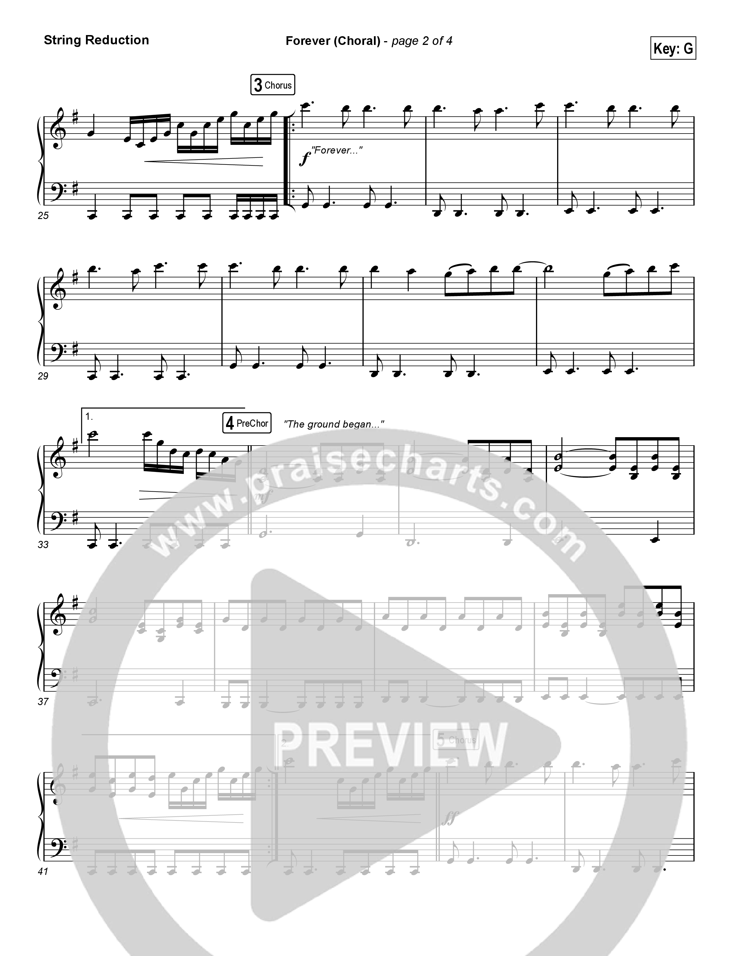 Forever (Choral Anthem SATB) String Reduction (Kari Jobe / Arr. Luke Gambill)