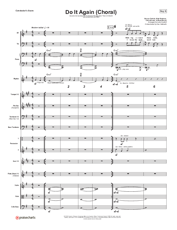 Do It Again (Choral Anthem SATB) Orchestration (Elevation Worship / Arr. Luke Gambill)