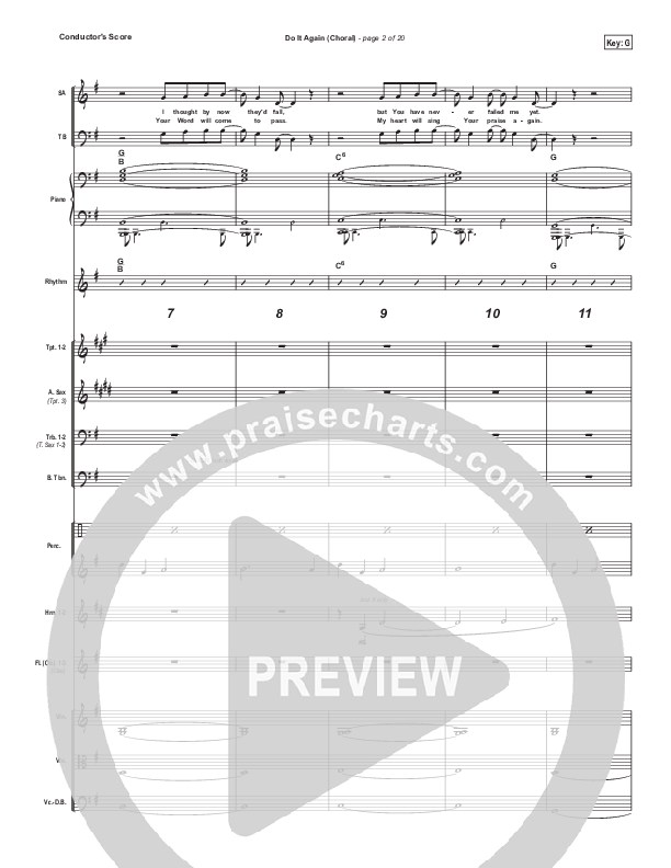 Do It Again (Choral Anthem SATB) Orchestration (Elevation Worship / Arr. Luke Gambill)