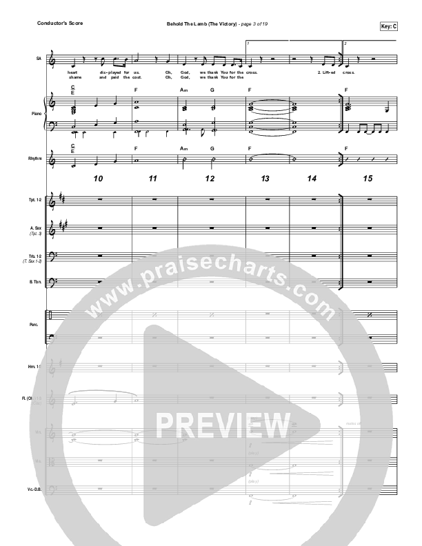 Behold The Lamb Conductor's Score (Passion / Kristian Stanfill)