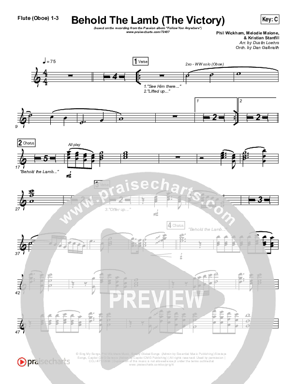 Behold The Lamb Wind Pack (Passion / Kristian Stanfill)