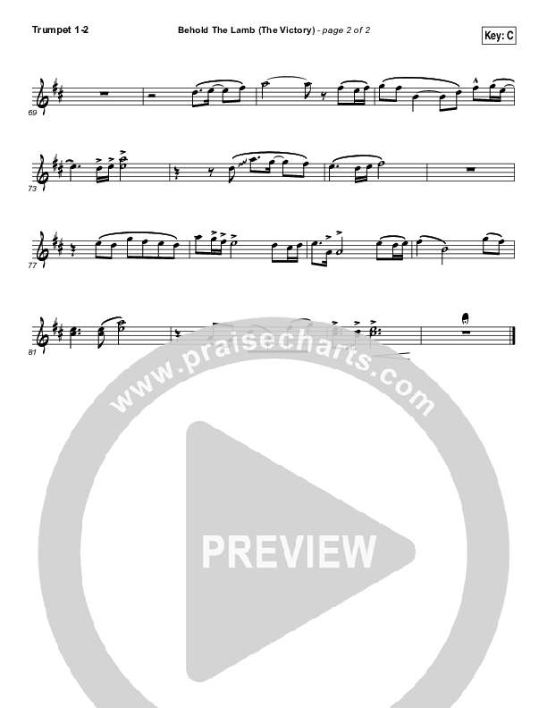 Behold The Lamb Trumpet 1,2 (Passion / Kristian Stanfill)