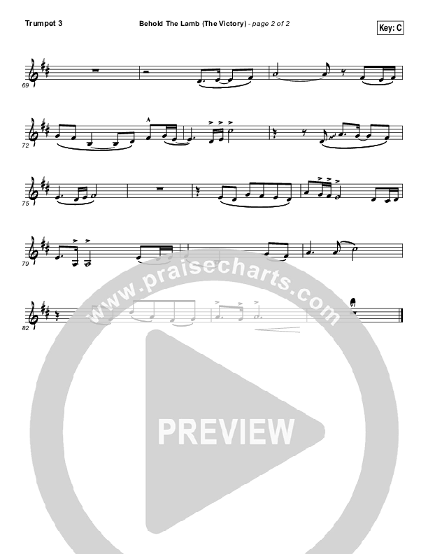 Behold The Lamb Trumpet 3 (Passion / Kristian Stanfill)