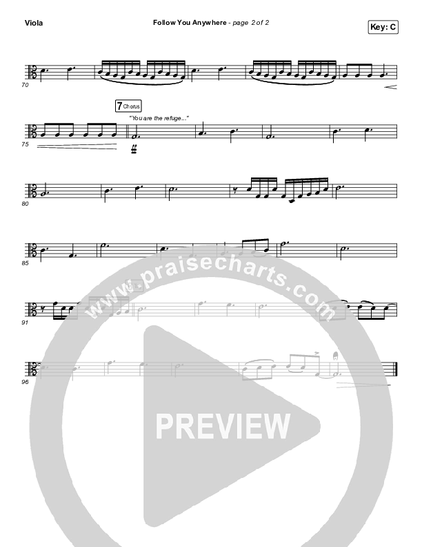 Follow You Anywhere Viola (Passion / Kristian Stanfill)