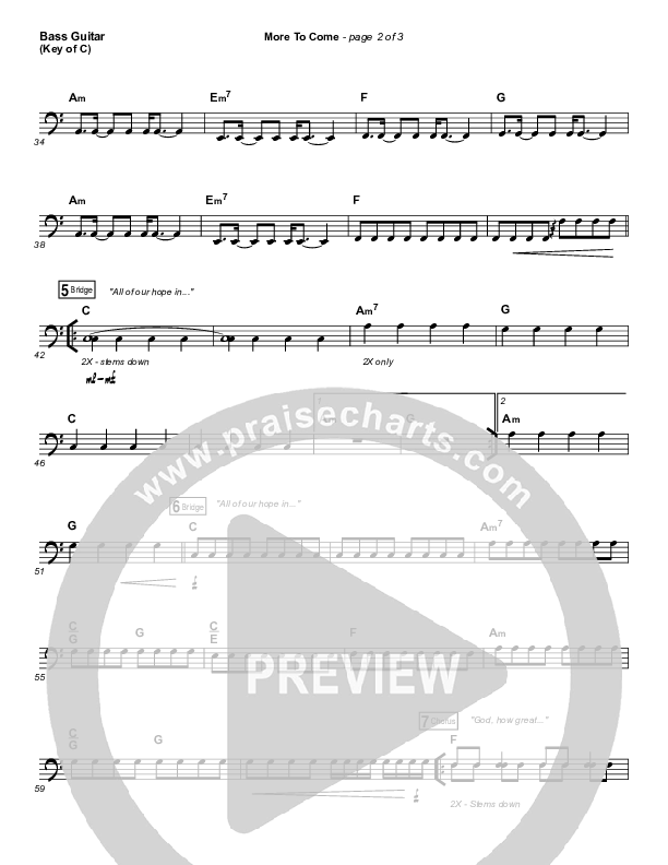 More To Come Bass Guitar (Passion / Kristian Stanfill)