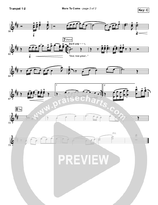 More To Come Trumpet 1,2 (Passion / Kristian Stanfill)