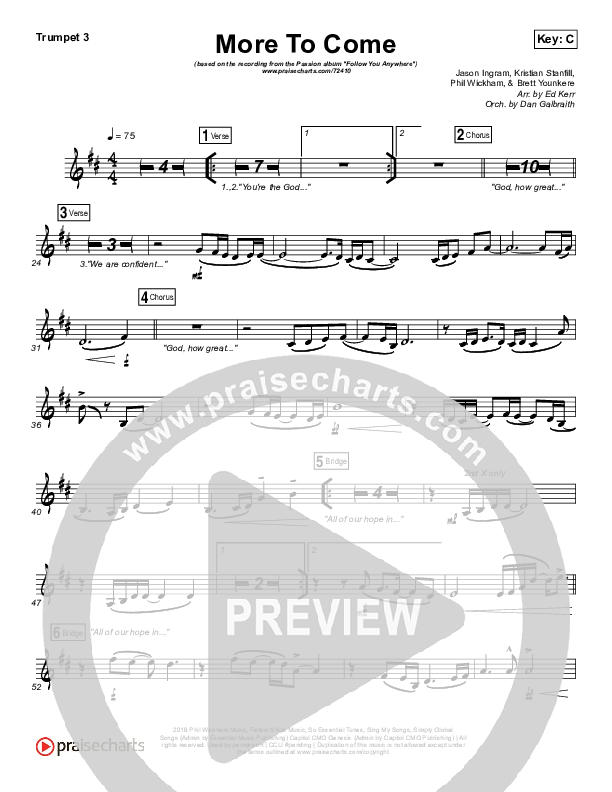 More To Come Trumpet 3 (Passion / Kristian Stanfill)