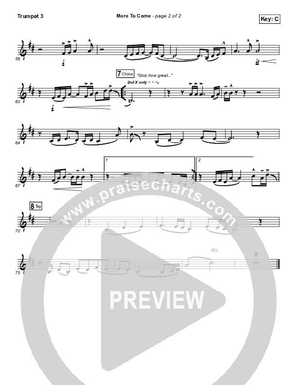 More To Come Trumpet 3 (Passion / Kristian Stanfill)