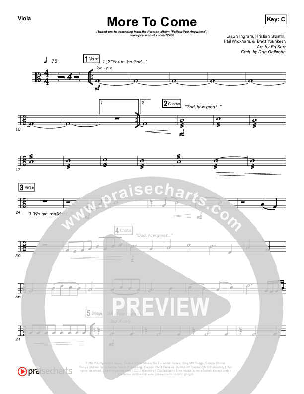 More To Come Viola (Passion / Kristian Stanfill)