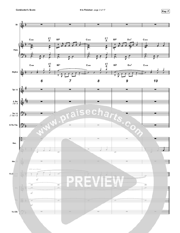 It Is Finished Conductor's Score (Passion / Melodie Malone)