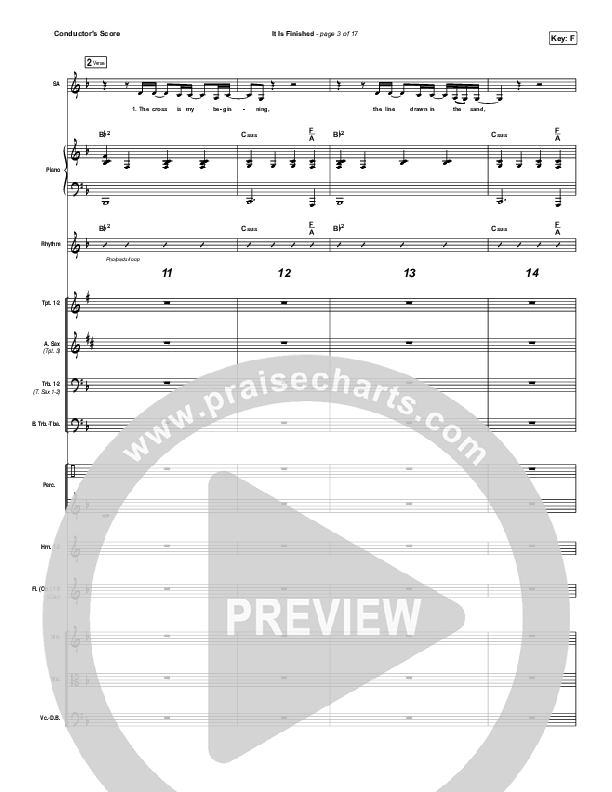 It Is Finished Conductor's Score (Passion / Melodie Malone)