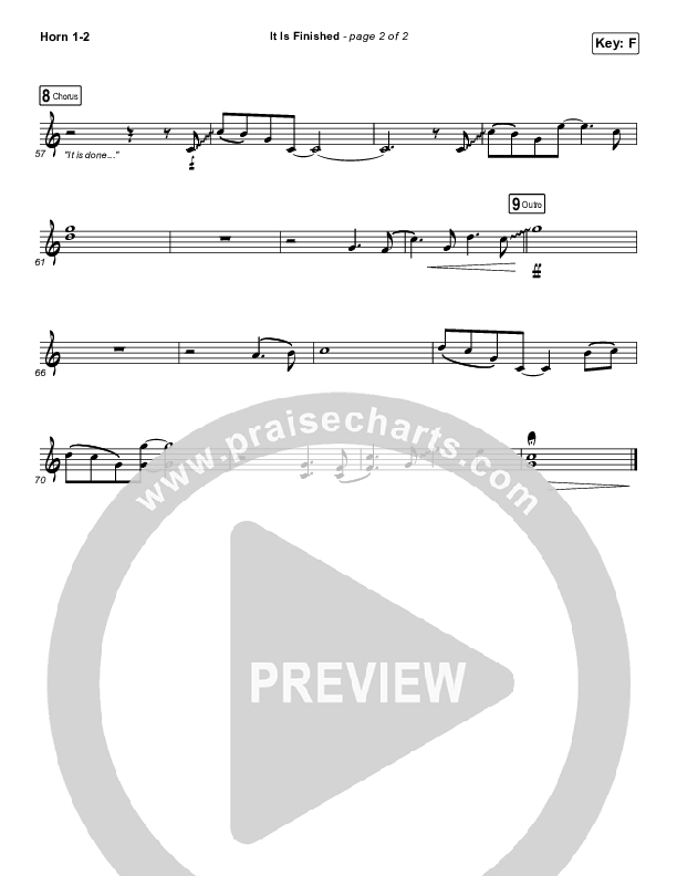 It Is Finished French Horn 1/2 (Passion / Melodie Malone)