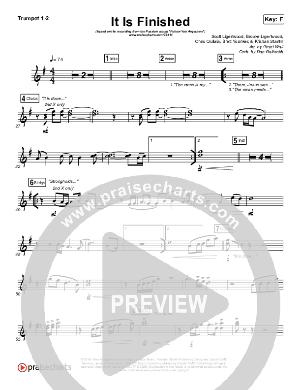 It Is Finished Brass Pack (Passion / Melodie Malone)