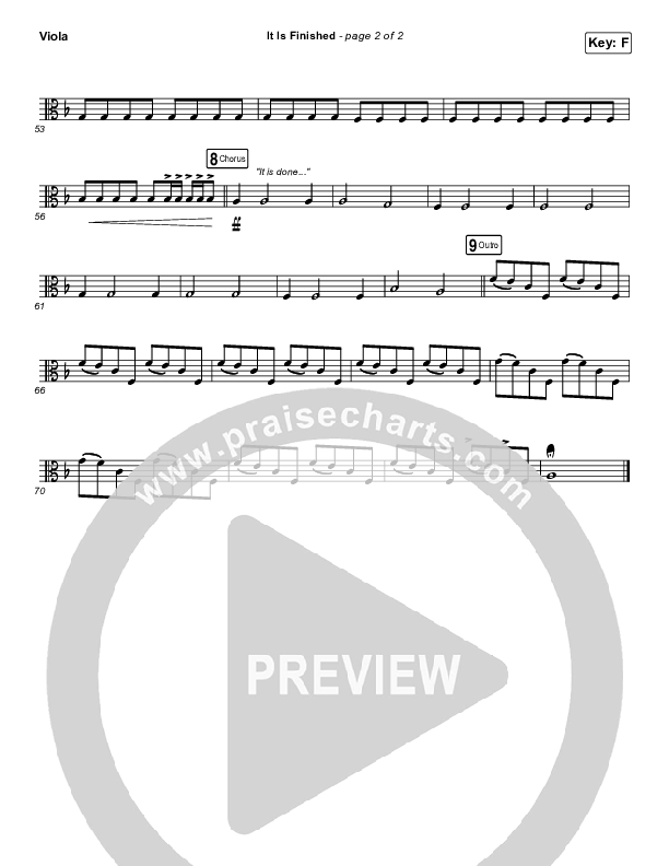 It Is Finished Viola (Passion / Melodie Malone)