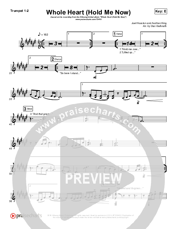 Whole Heart (Hold Me Now) Brass Pack (Hillsong UNITED)