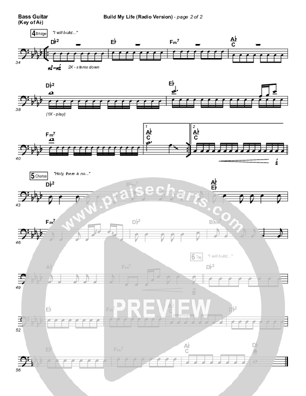 Build My Life (Radio) Bass Guitar (Pat Barrett)