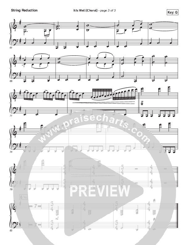 It Is Well (Choral Anthem SATB) Synth Strings (Kristene DiMarco / Arr. Luke Gambill)