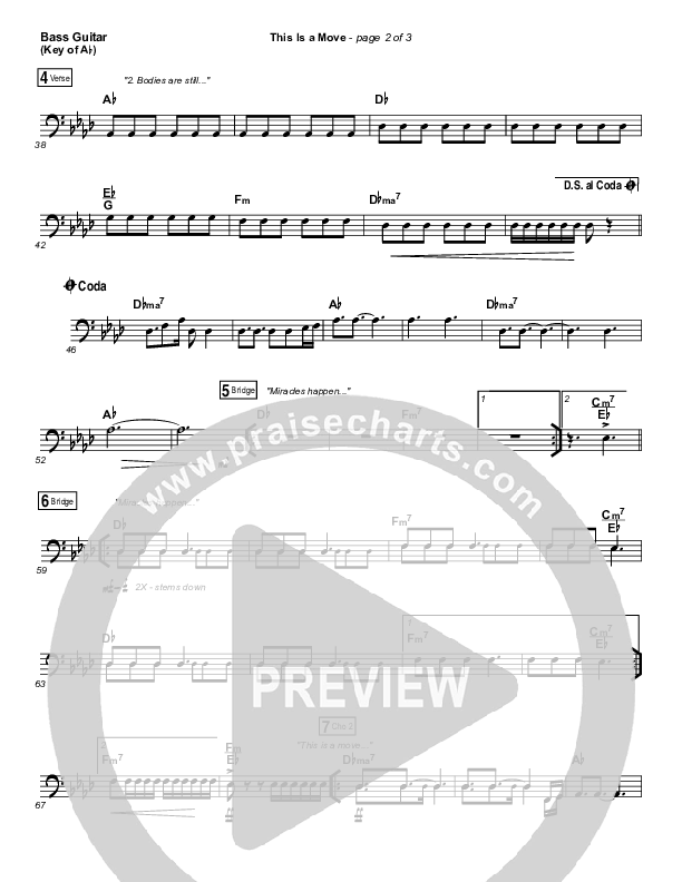 This Is A Move Bass Guitar (Tasha Cobbs Leonard)