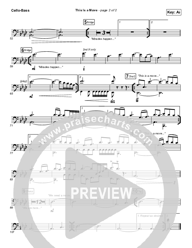 This Is A Move Cello/Bass (Tasha Cobbs Leonard)