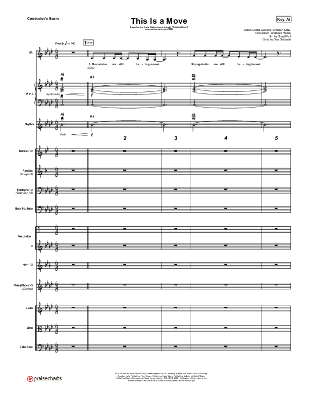 This Is A Move Conductor's Score (Tasha Cobbs Leonard)