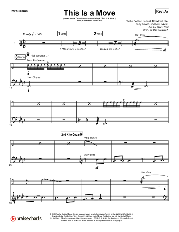 This Is A Move Percussion (Tasha Cobbs Leonard)