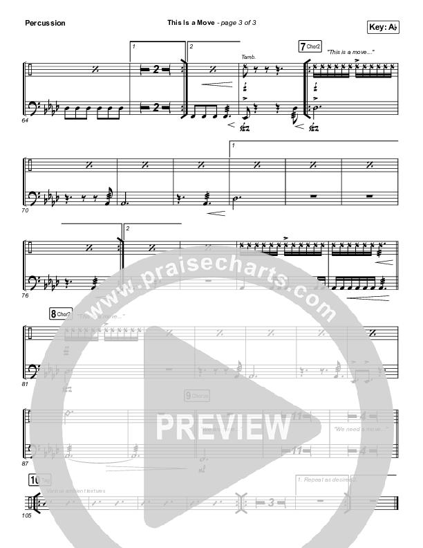 This Is A Move Percussion (Tasha Cobbs Leonard)