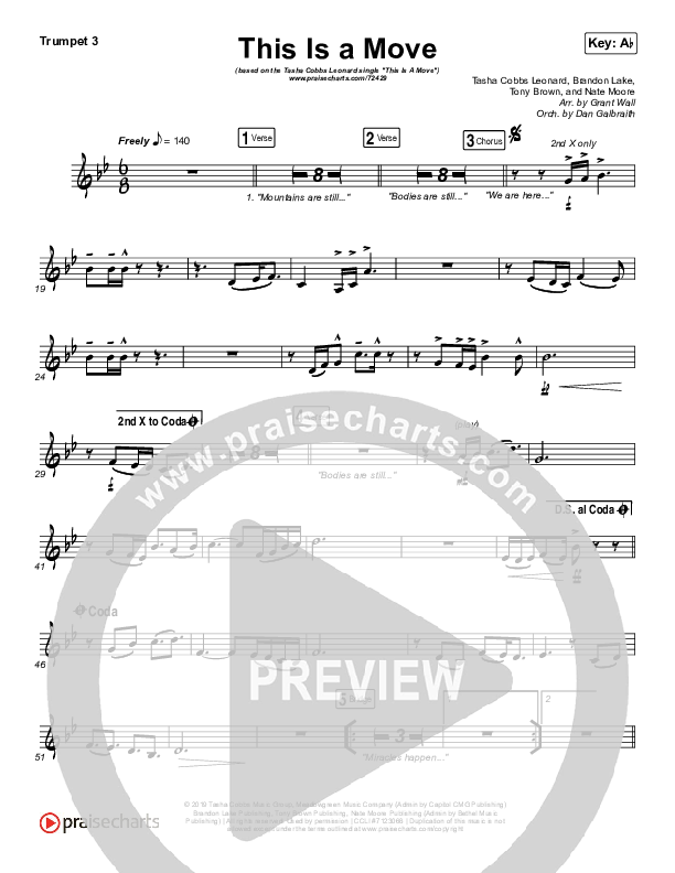 This Is A Move Trumpet 3 (Tasha Cobbs Leonard)