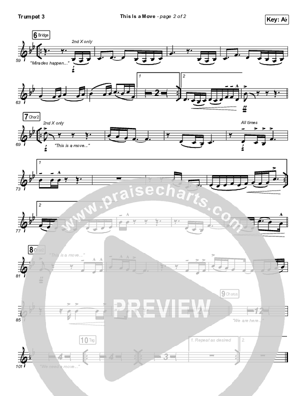 This Is A Move Trumpet 3 (Tasha Cobbs Leonard)