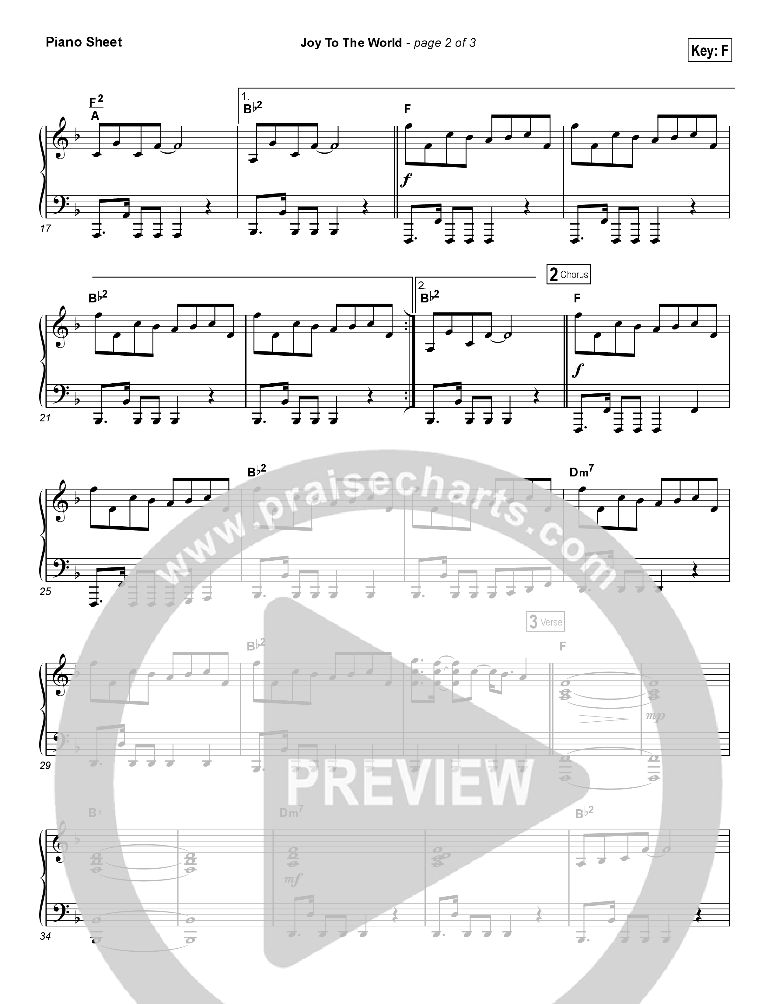Joy To The World (Choral Anthem SATB) Piano Sheet (Hillsong Worship / Arr. Luke Gambill)