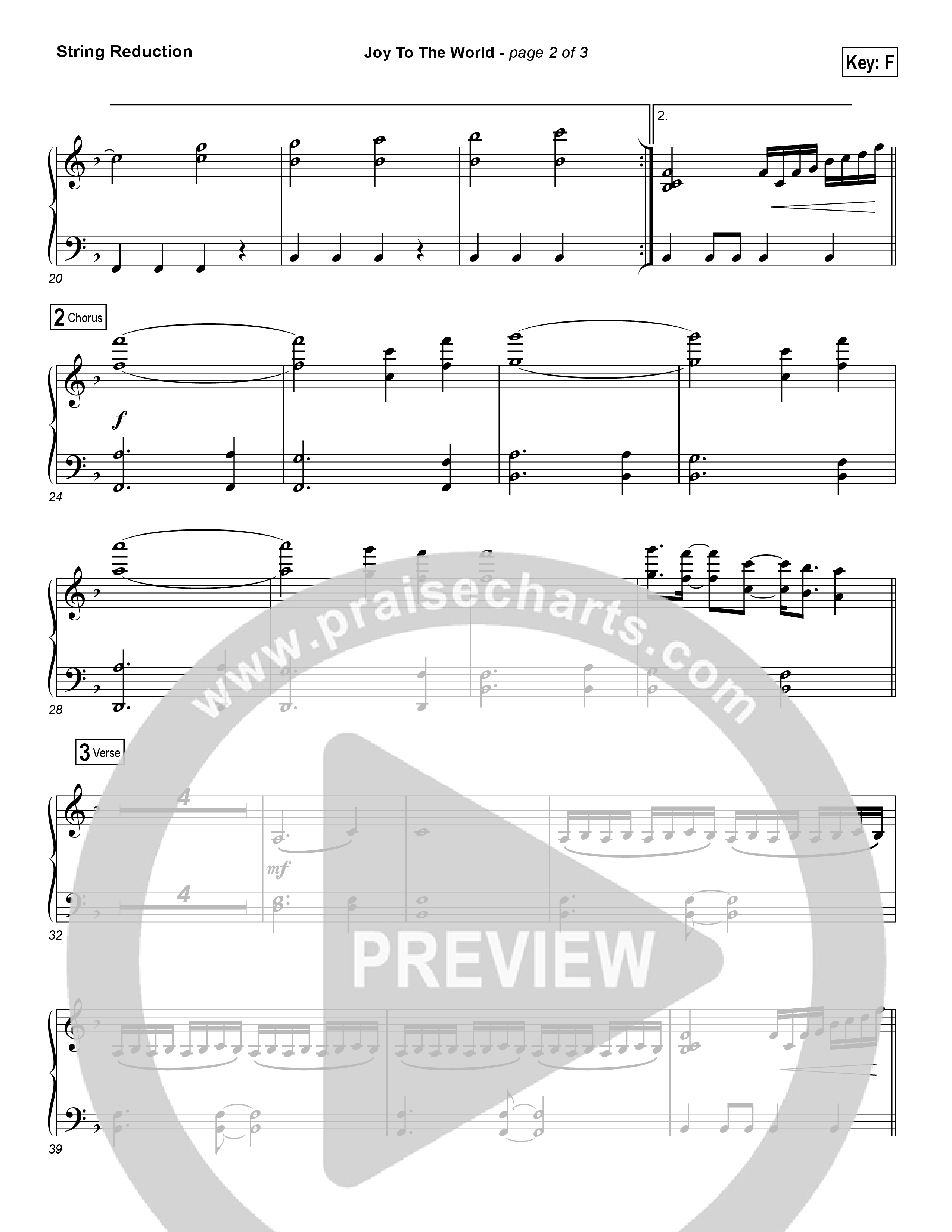 Joy To The World (Choral Anthem SATB) Synth Strings (Hillsong Worship / Arr. Luke Gambill)