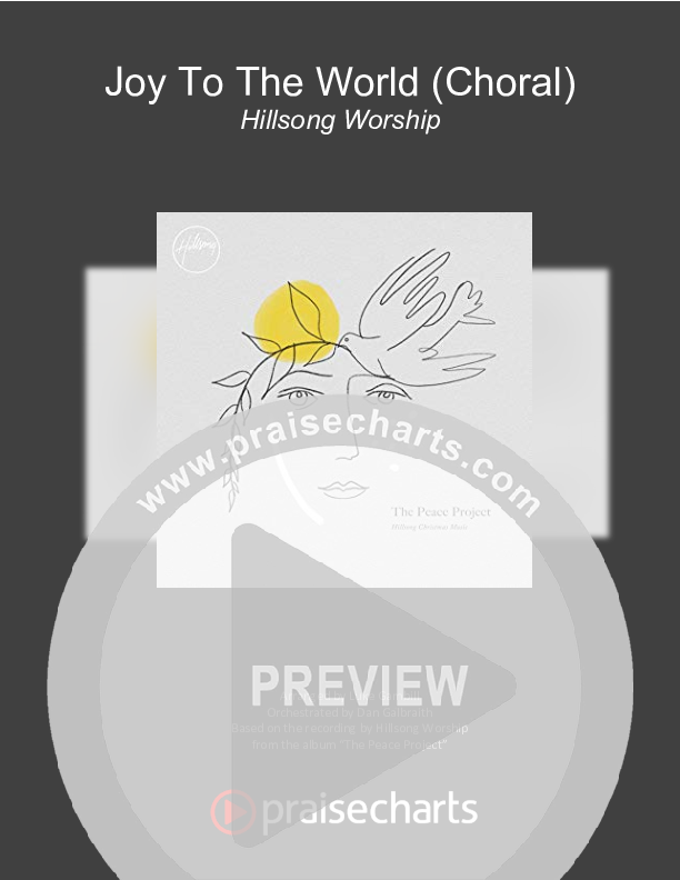 Joy To The World (Choral Anthem SATB) Cover Sheet (Hillsong Worship / Arr. Luke Gambill)